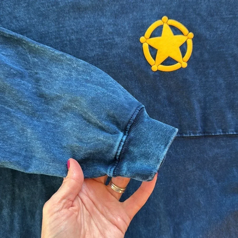 Sheriff Woody Disney Pixar Toy Story Adult Spirit Jersey Oversized Size Small - Picture 5 of 14